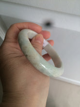 Load image into Gallery viewer, 57.5mm Certified 100% natural Type A light green/yellow/purple jadeite jade bangle N89-7531