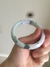 Load image into Gallery viewer, 53.6mm certified 100% natural Type A sunny green purple white jadeite jade bangle AS21-4141
