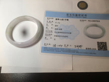 Load image into Gallery viewer, 50mm Certified Type A 100% Natural light green/purple Jadeite Jade bangle C37-7910