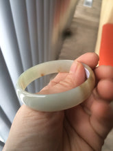 Load image into Gallery viewer, Certified 51.2mm Type A 100% Natural light green/yellow jadeite jade bangle group R5-8387 Add on item. No sale individually