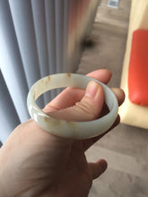 Load image into Gallery viewer, Certified 51.2mm Type A 100% Natural light green/yellow jadeite jade bangle group R5-8387 Add on item. No sale individually