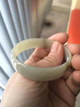 Load image into Gallery viewer, Certified 51.2mm Type A 100% Natural light green/yellow jadeite jade bangle group R5-8387 Add on item. No sale individually