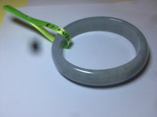 Load image into Gallery viewer, 50mm Certified Type A 100% Natural icy light green oval Jadeite Jade bangle N59-3920