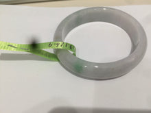 Load image into Gallery viewer, 49.5mm Certified Type A 100% Natural sunny green oval Jadeite Jade bangle AJ6-5095
