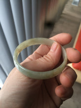 Load image into Gallery viewer, Certified 51.2mm Type A 100% Natural light green/yellow jadeite jade bangle group R5-8387 Add on item. No sale individually