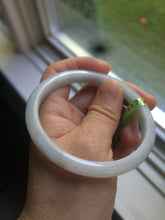 Load image into Gallery viewer, 57.7mm Certified Type A 100% Natural light green/yellow/white Jadeite Jade bangle N61-5752