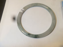 Load image into Gallery viewer, 57mm Certified type A 100% Natural icy watery light green slim round cut jadeite jade bangle AS22-0145