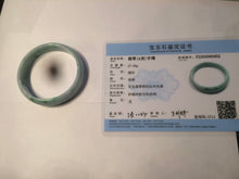 Load image into Gallery viewer, 51.7mm certified Type A 100% Natural sunny green Jadeite Jade bangle AR68-0452