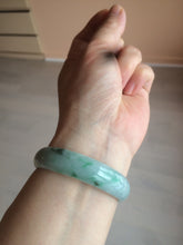 Load image into Gallery viewer, 51.7mm certified Type A 100% Natural sunny green Jadeite Jade bangle AR68-0452