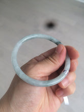 Load image into Gallery viewer, 57mm Certified type A 100% Natural icy watery light green slim round cut jadeite jade bangle AS22-0145