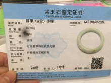 Load image into Gallery viewer, 55mm Certified Type A 100% Natural green/white/yellow Jadeite Jade bangle AD35-9287