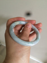 Load image into Gallery viewer, 53.8mm Certified type A 100% Natural green/purple round cut Jadeite Jade bangle U89-0527