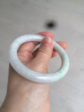Load image into Gallery viewer, 57mm Certified type A 100% Natural sunny green/purple/white round cut Jadeite Jade bangle W71-6536