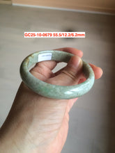 Load image into Gallery viewer, Sale! Certified type A 100% 55-61mm Natural green/white/purple Jadeite bangle group AG6