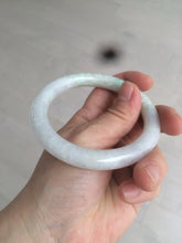 Load image into Gallery viewer, 57mm Certified type A 100% Natural sunny green/purple/white round cut Jadeite Jade bangle W71-6536