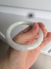 Load image into Gallery viewer, 57mm Certified type A 100% Natural sunny green/purple/white round cut Jadeite Jade bangle W71-6536