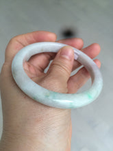 Load image into Gallery viewer, 57.9mm Certified Type A 100% Natural sunny green/purple/white Jadeite Jade bangle U87-0992