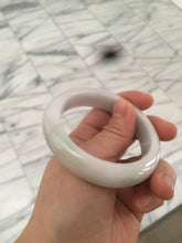 Load image into Gallery viewer, 53.5mm 100% natural Type A green/white jadeite jade bangle R76-5678