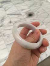 Load image into Gallery viewer, 53.5mm 100% natural Type A green/white jadeite jade bangle R76-5678