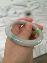 Load image into Gallery viewer, 56.4mm Type A 100% Natural light green Jadeite Jade bangle Q32