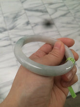 Load image into Gallery viewer, 56.4mm Type A 100% Natural light green Jadeite Jade bangle Q32