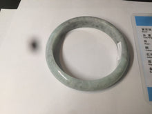Load image into Gallery viewer, 58mm Certified Type A 100% Natural light green/gray Jadeite Jade bangle W76-4542