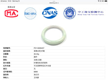 Load image into Gallery viewer, 52.8mm Certificated light green, white, purple jadeite jade bangle AS10-9457