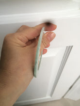 Load image into Gallery viewer, 55mm type A 100% Natural light green thin flat style Jadeite Jade bangle AQ59