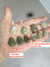 Load image into Gallery viewer, 100% Natural type A yellow happy buddha jadeite Jade pendant necklace AM19