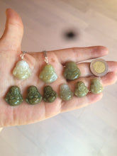 Load image into Gallery viewer, 100% Natural type A yellow happy buddha jadeite Jade pendant necklace AM19