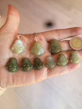 Load image into Gallery viewer, 100% Natural type A yellow happy buddha jadeite Jade pendant necklace AM19