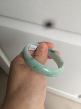 Load image into Gallery viewer, 51.7mm certified Type A 100% Natural sunny green Jadeite Jade bangle AR68-0452