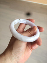 Load image into Gallery viewer, 59.4mm Certified type A 100% Natural light green/light purple/white Jadeite bangle J109-0514