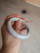 Load image into Gallery viewer, 58mm Certified Type A 100% Natural sunny green/purple Jadeite Jade bangle N84-0624