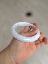 Load image into Gallery viewer, 59.4mm Certified type A 100% Natural light green/light purple/white Jadeite bangle J109-0514
