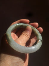Load image into Gallery viewer, 54.5mm 100% natural certified green/purple jadeite jade bangle AM39-3535