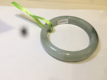 Load image into Gallery viewer, 54mm Certified Type A 100% Natural light green/dark green jadeite jade bangle AJ15-2014