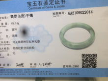 Load image into Gallery viewer, 54mm Certified Type A 100% Natural light green/dark green jadeite jade bangle AJ15-2014