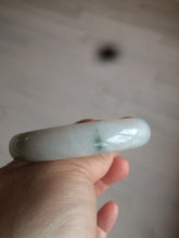 Load image into Gallery viewer, 52mm certified Type A 100% Natural green/white oval Jadeite Jade bangle AR70-4208
