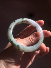 Load image into Gallery viewer, 54.5mm 100% natural certified green/purple jadeite jade bangle AM39-3535
