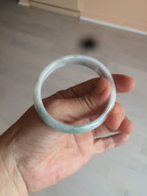 Load image into Gallery viewer, 52mm certified Type A 100% Natural green/white oval Jadeite Jade bangle AR70-4208