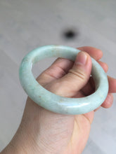 Load image into Gallery viewer, 56.7mm Certified Type A 100% Natural light green/brown Jadeite Jade bangle AC64-0160