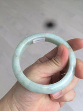 Load image into Gallery viewer, 56.7mm Certified Type A 100% Natural light green/brown Jadeite Jade bangle AC64-0160