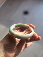 Load image into Gallery viewer, 50.5mm Certified Type A 100% Natural sunny green/purple oval Jadeite Jade bangle AT1-0683
