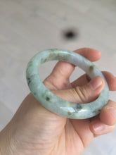 Load image into Gallery viewer, 54.5mm 100% natural certified green/purple jadeite jade bangle AM39-3535