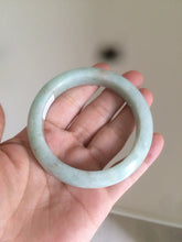 Load image into Gallery viewer, 56.7mm Certified Type A 100% Natural light green/brown Jadeite Jade bangle AC64-0160