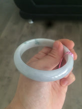 Load image into Gallery viewer, 56mm Type A 100% Natural green/white Jadeite Jade bangle Z15
