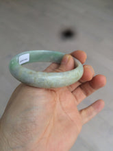 Load image into Gallery viewer, 50.5mm Certified Type A 100% Natural sunny green/purple oval Jadeite Jade bangle AT1-0683