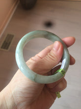 Load image into Gallery viewer, 54mm Certified Type A 100% Natural light green/dark green jadeite jade bangle AJ15-2014