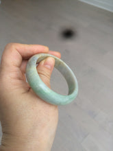Load image into Gallery viewer, 50.5mm Certified Type A 100% Natural sunny green/purple oval Jadeite Jade bangle AT1-0683